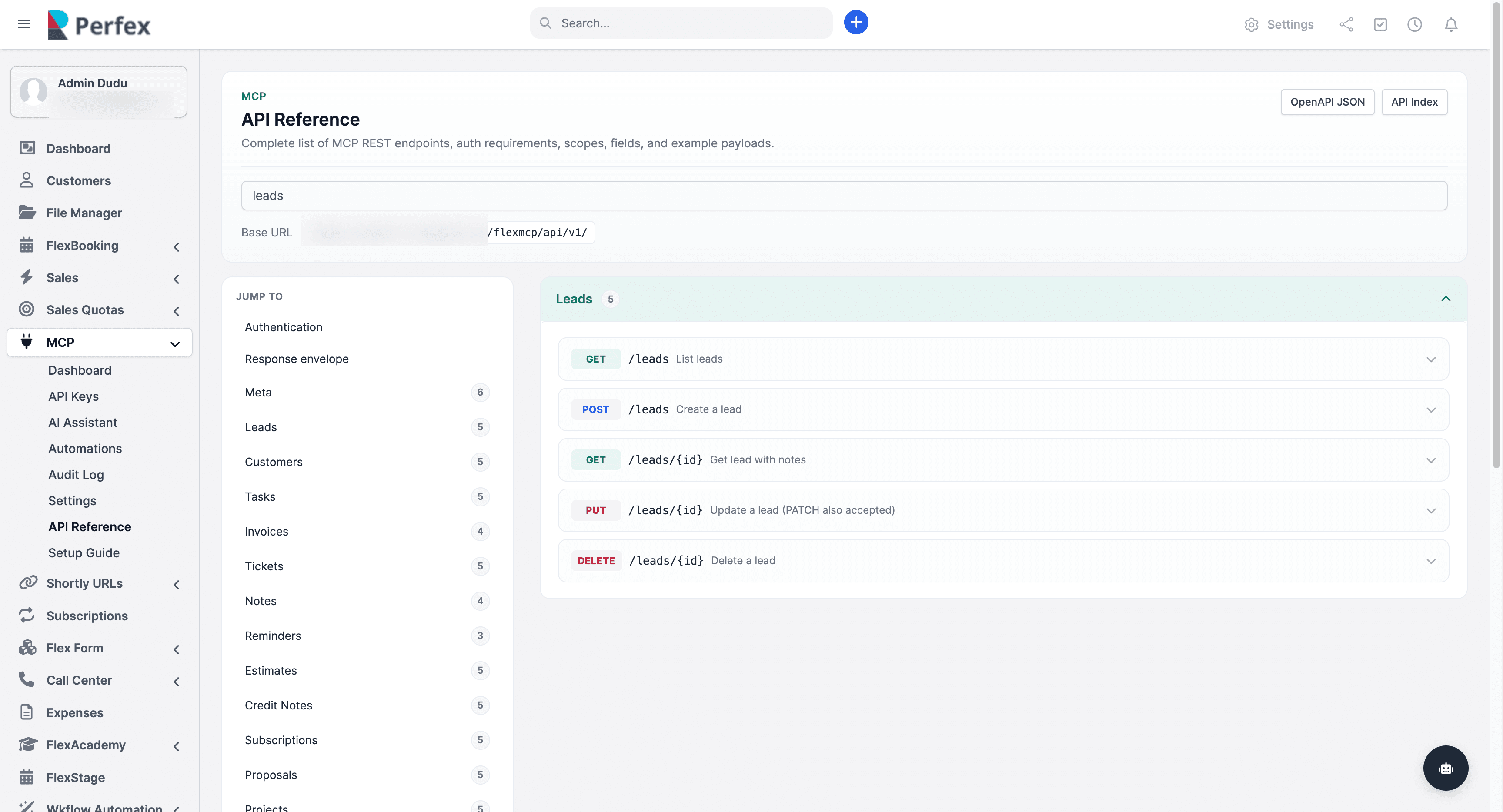 Perfex MCP - AI Integration Bridge for Perfex CRM screenshot 2
