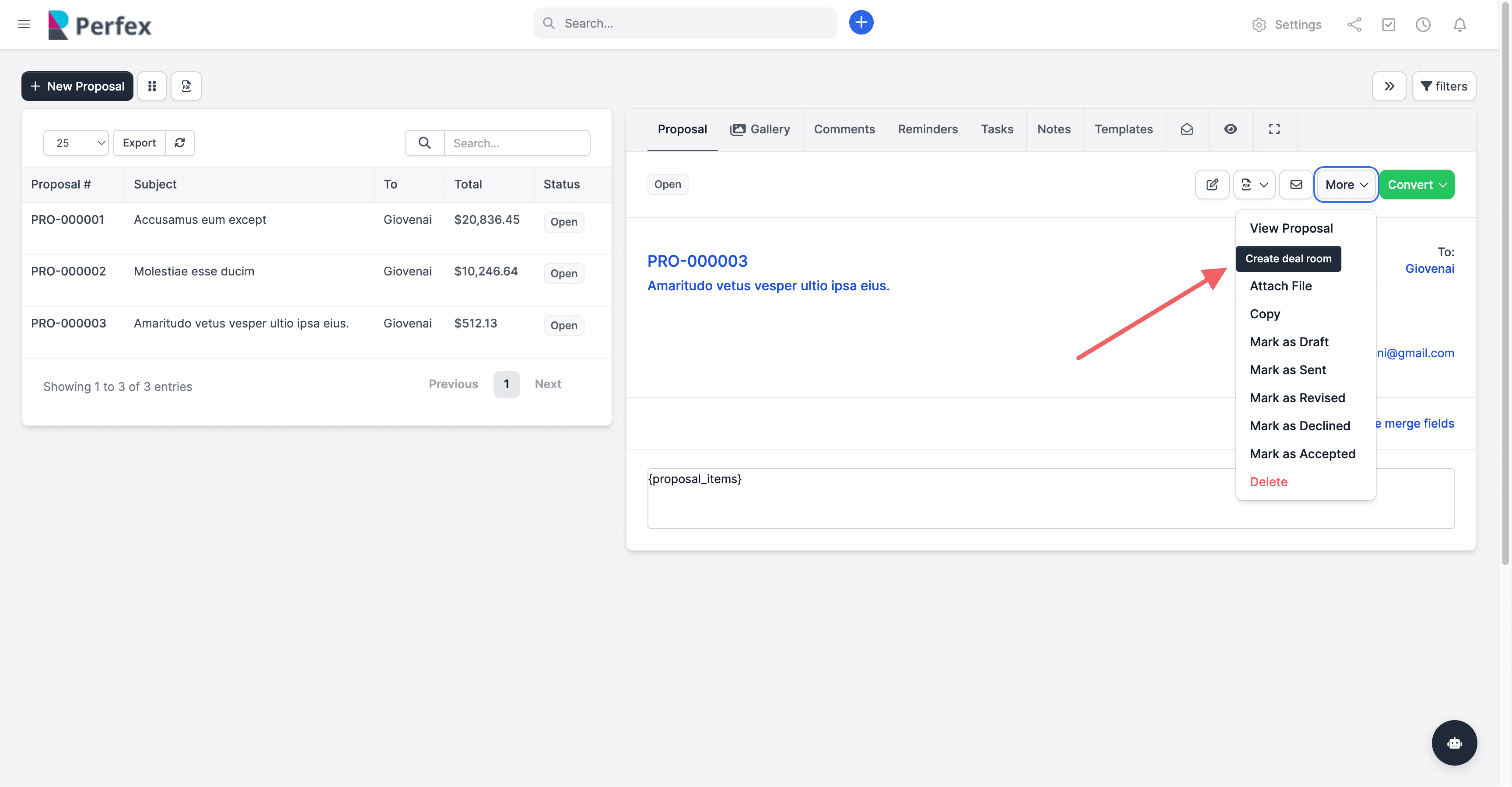 Deal Rooms Module for Perfex CRM screenshot 8