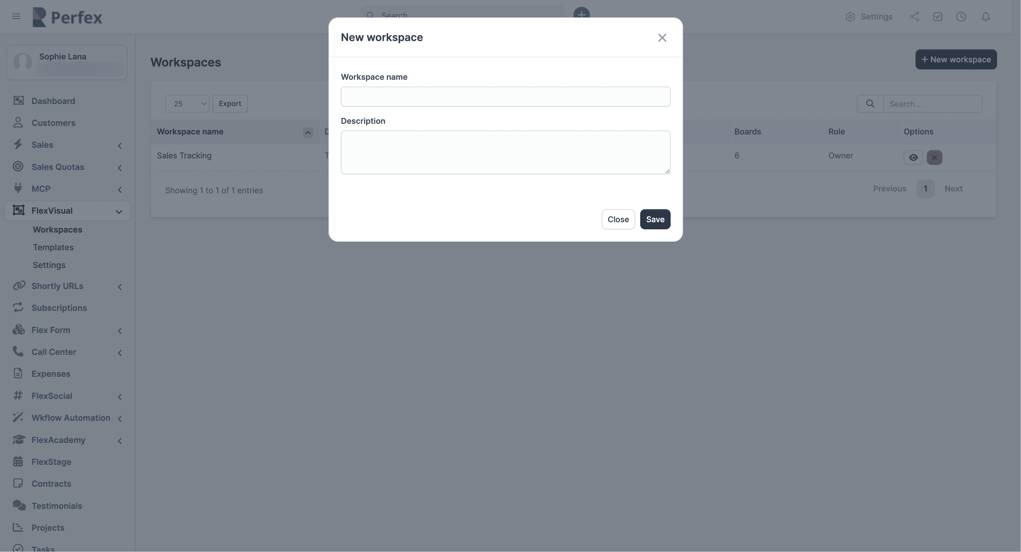 FlexVisual — AI Visual Collaboration Boards for Perfex CRM screenshot 1
