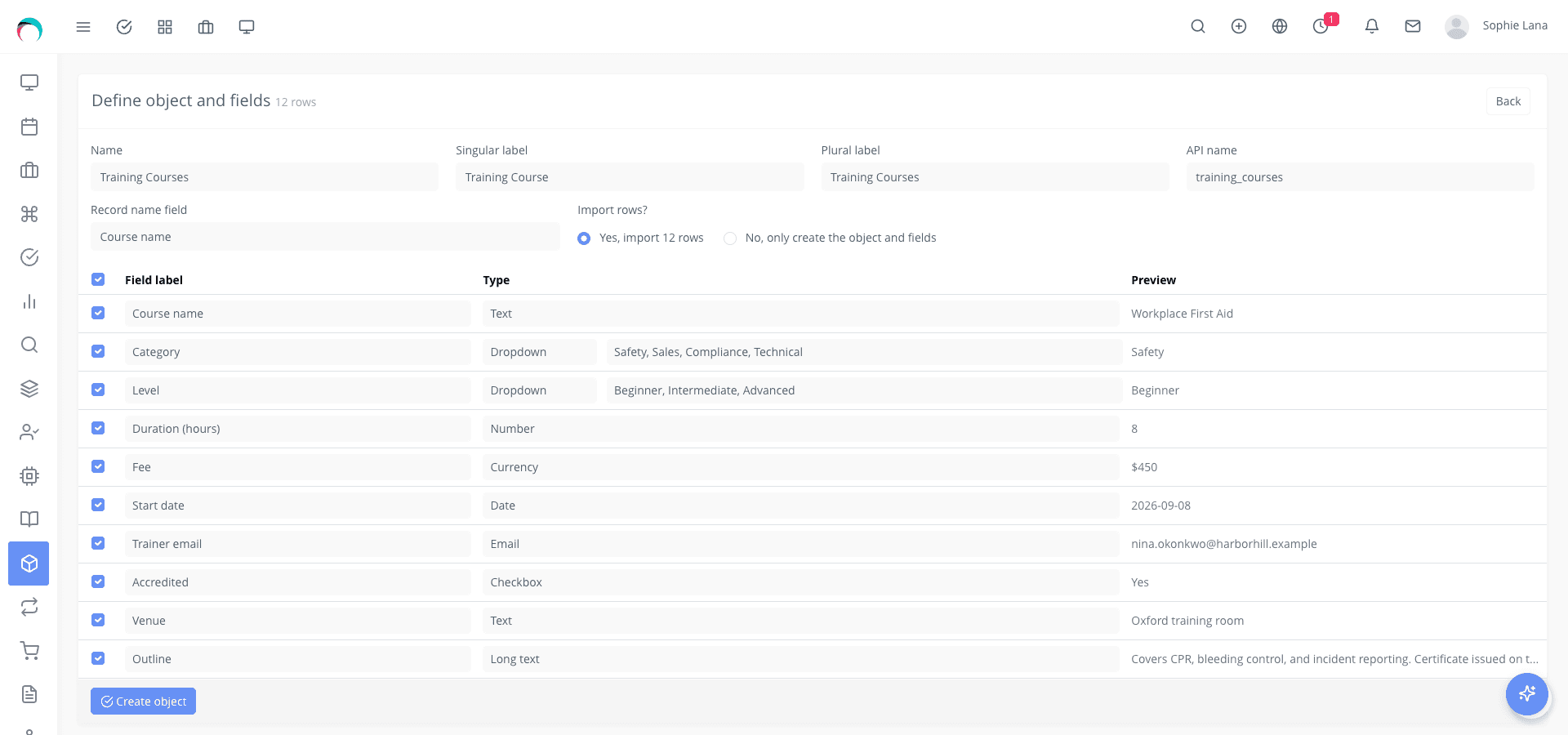Custom Objects Module for RISE CRM screenshot 2