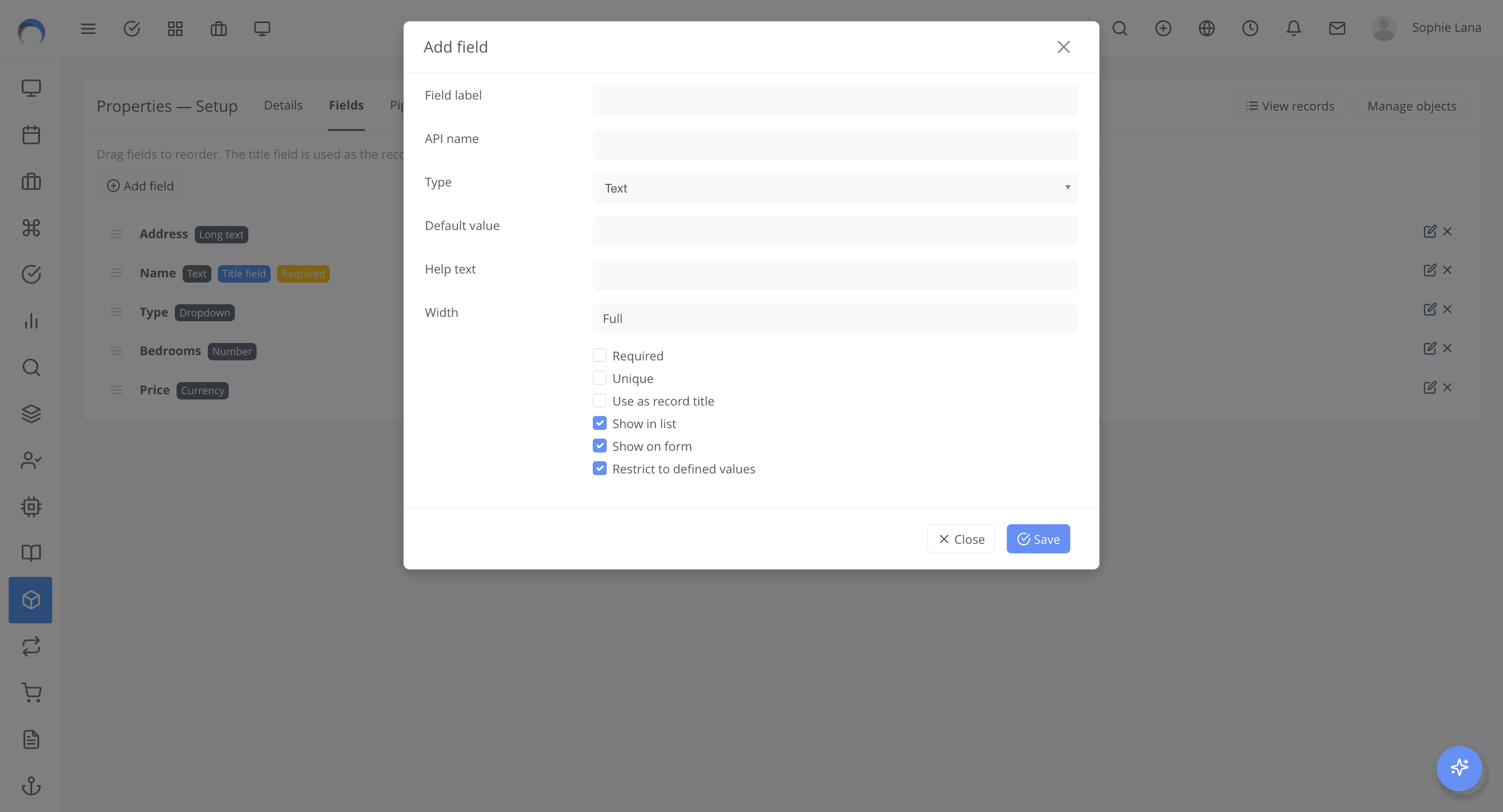 Custom Objects Module for RISE CRM screenshot 6